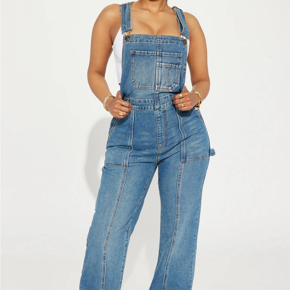 Women's Blue Denim Overalls